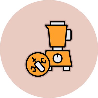 Bir kahve makinesinin vektör simgesi