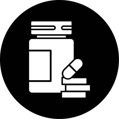 hap simgesi, vektör illüstrasyonu