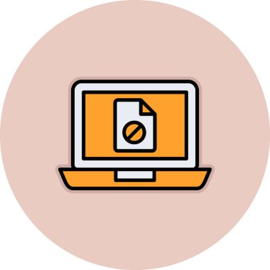 dizüstü bilgisayar simgesi, vektör illüstrasyonu