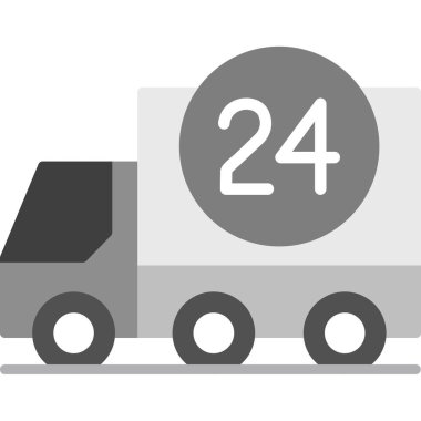 dağıtım düz tasarım vektör simgesi