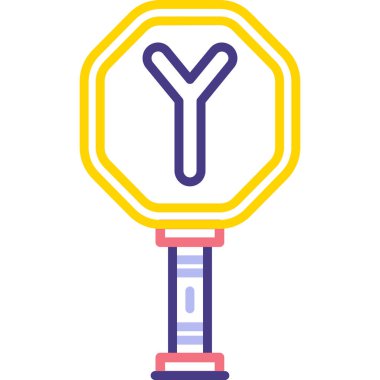 Modern ve modern bir simgenin vektör çizimi