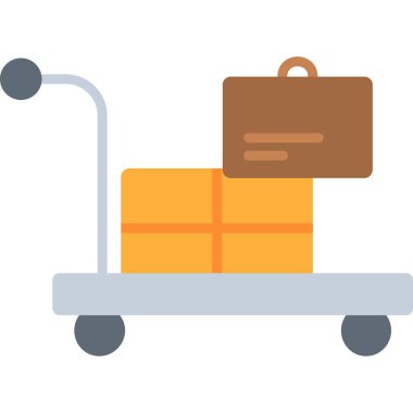 dağıtım düz simgesi, vektör, illüstrasyon