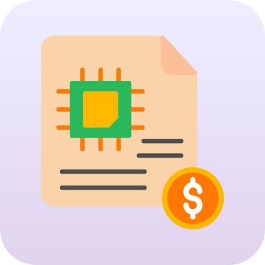 Para için. Web simgesi basit illüstrasyon