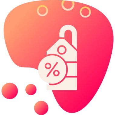 İndirim etiketi fiyat simgesi pürüzsüz bir şekilde