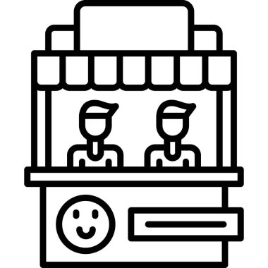 Alışveriş. Web simgesi basit illüstrasyon