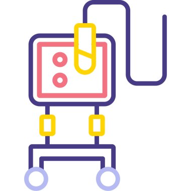 Tıbbi bir simgenin vektör illüstrasyonu