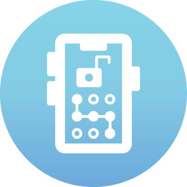 Cep telefonu. Web simgesi basit illüstrasyon