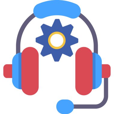 Kulaklık. Web simgesi basit illüstrasyon