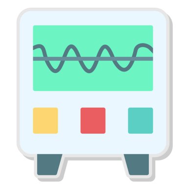 Müzik. Web simgesi vektör illüstrasyonu