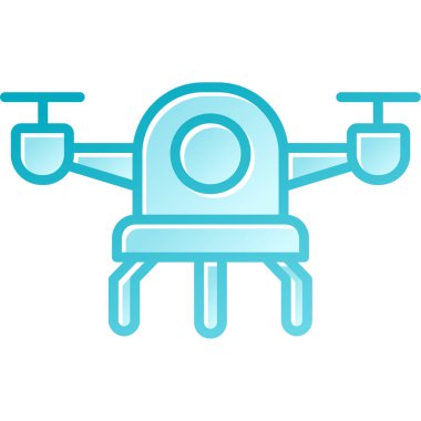 Drone simgesi, basit tarzı.