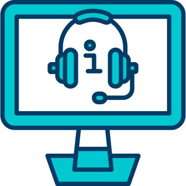 Dizüstü bilgisayar simgesi vektör çizimi