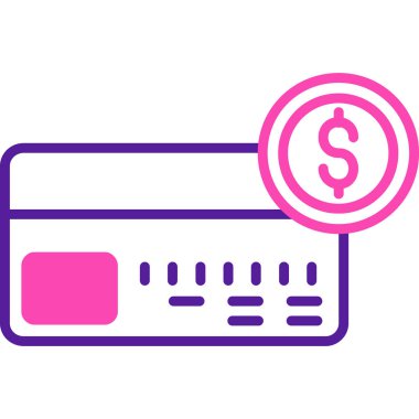 Kredi kartı vektör simgesi