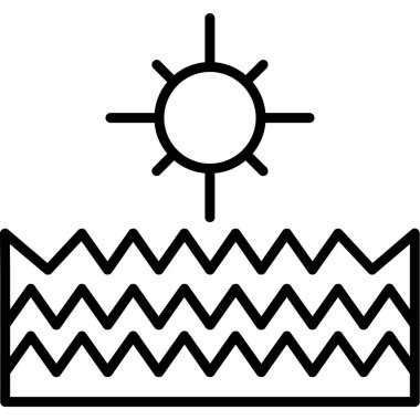 Güneş paneli simgesi, özet biçimi