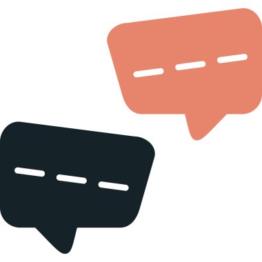 Konuş. Web simgesi basit illüstrasyon