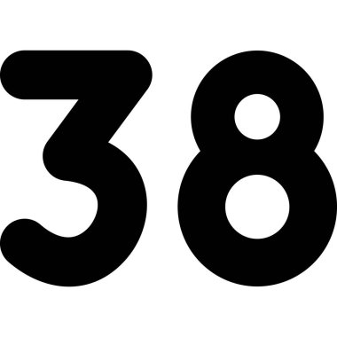 6 numara 35 simge tasarımı şablon çizimi