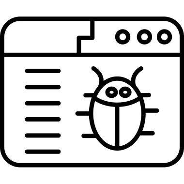 Virüs ikonu vektör illüstrasyonu