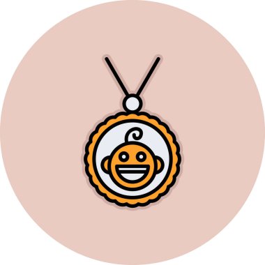 Beyaz arka planda şirin bir cadılar bayramı balkabağının vektör çizimi