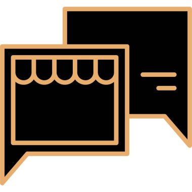 kabarcık sohbet iletişim simgesi - özet biçimi