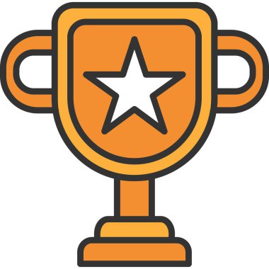 Kupa. Web simgesi basit illüstrasyon