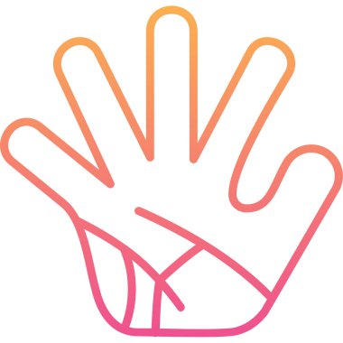 bir kalp tutan bir el vektör çizim