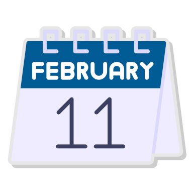 11 Şubat takvim simgesi