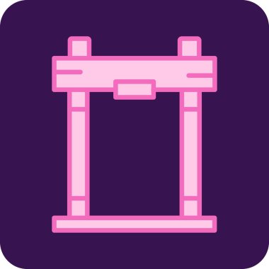 Sütun. Web simgesi basit illüstrasyon