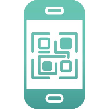 Akıllı telefon. Web simgesi vektör illüstrasyonu