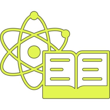 Moda tasarım tarzında atom bilimi simgesi