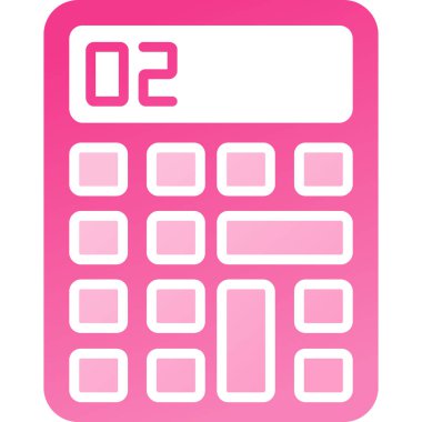 hesap makinesi simgesi vektör illüstrasyonu