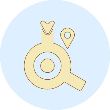 Harita işaretleyici vektör illüstrasyonuName