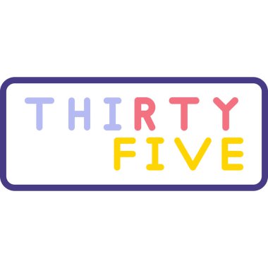 34 numara, el yazması harfler. t, shirt, poster, baskı, web, pankart, yazdırma, tebrik kartı için vektör tasarımı.