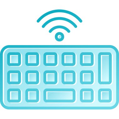 Düğmeleri olan kablosuz klavye