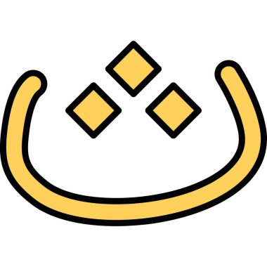 Çizgi film at nalının vektör çizimi