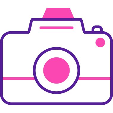 Kamera. Web simgesi basit illüstrasyon