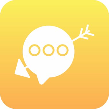 Bir balon simgesinin vektör çizimi