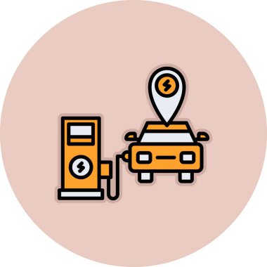 araba servis simgesi vektör illüstrasyonu