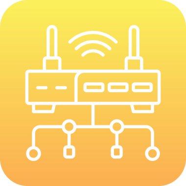 ağ bağlantı vektörü simgesi