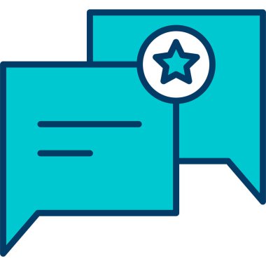 Sohbet baloncuğu ileti simgesi - özet biçimi