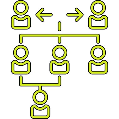 hiyerarşi simgesi. Web tasarım vektörü