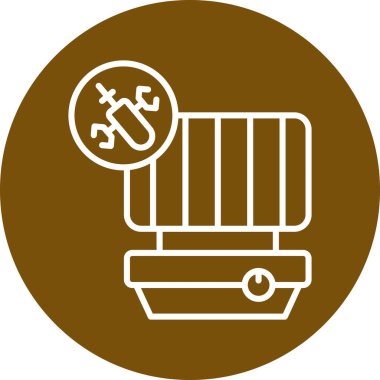 Modern simgenin vektör illüstrasyonu