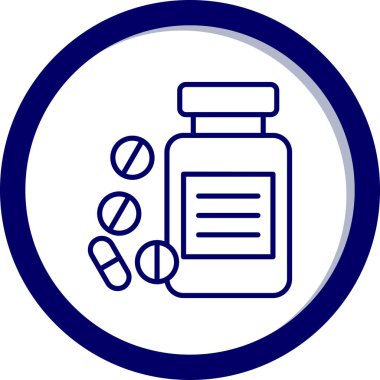 İlaç simgesinin vektör illüstrasyonu