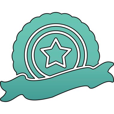 yıldız mühür vektör çizimi