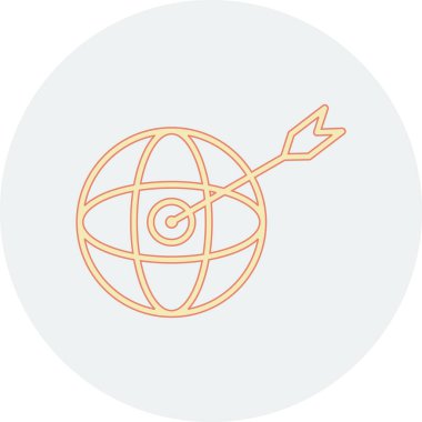 Dünya simgesinin vektör illüstrasyonu