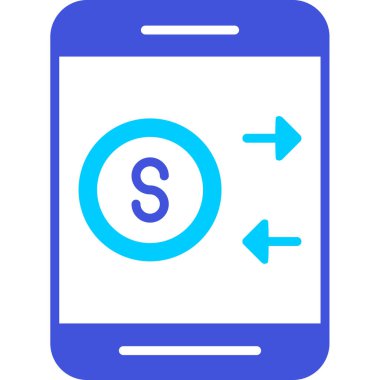 Dolar. Web simgesi basit tasarım illüstrasyonu