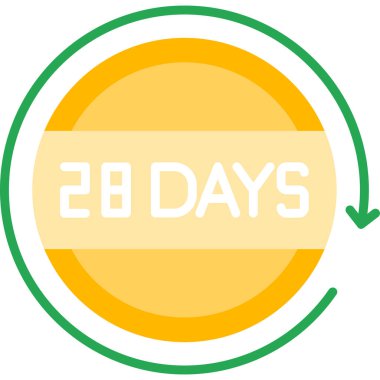 2 gün. vektör illüstrasyonu