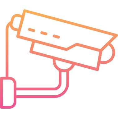 ccTV kamera simgesi vektör illüstrasyon grafik tasarımı