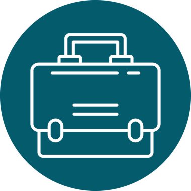 Evrak çantası simgesinin vektör illüstrasyonu