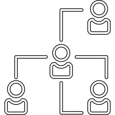 iş takımı vektör çizgisi simgesi