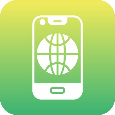 Akıllı telefon simgesinin vektör illüstrasyonu