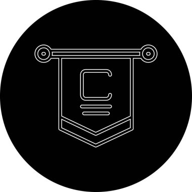 Bir b eksikliği simgesinin vektör çizimi